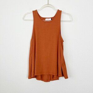 Ava Sky Hawaii Sienna Split Back Sleeveless Tank Top Womens Small Fighting Eel